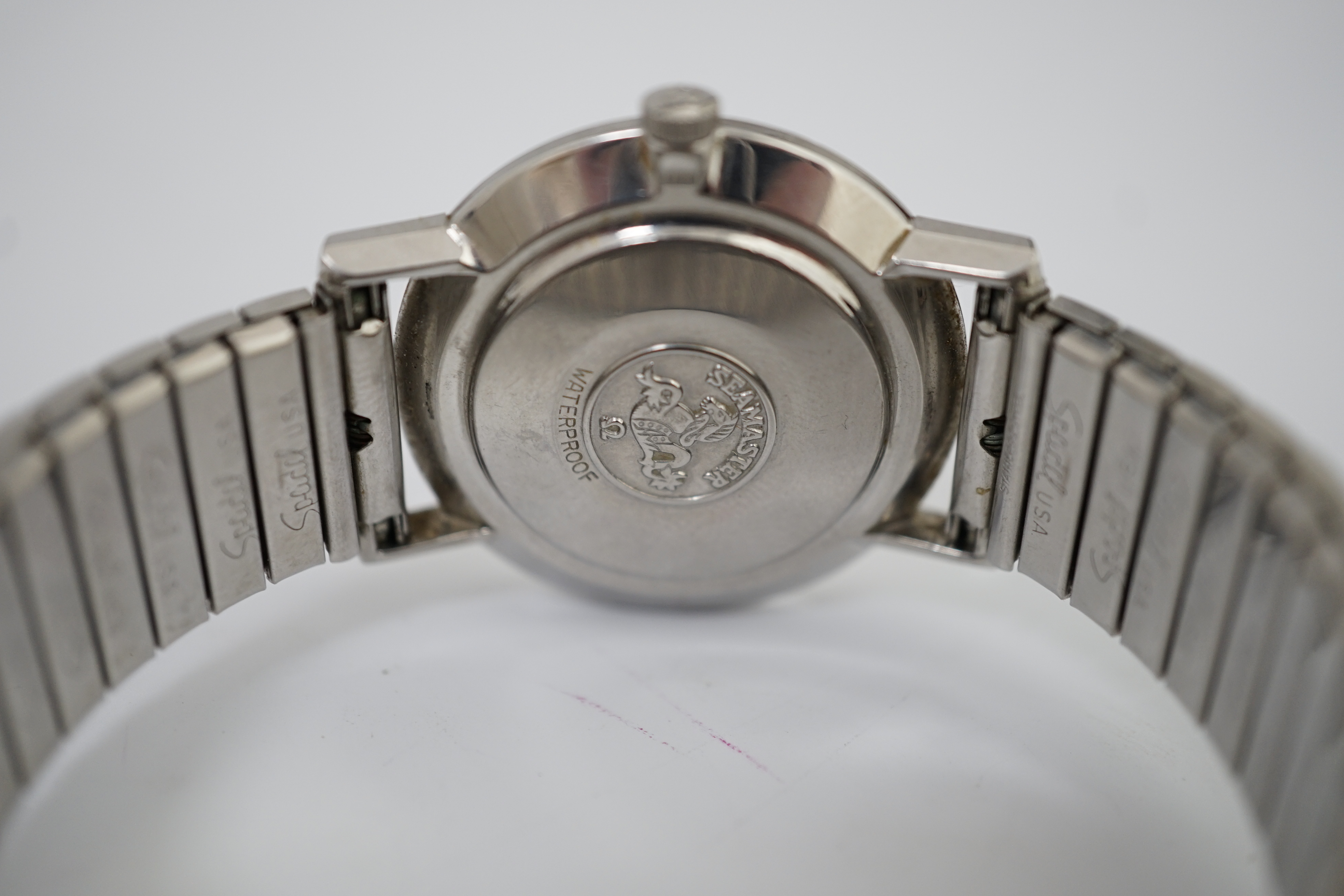 A gentleman's 1960's? stainless steel Omega Seamaster de Ville manual wind wrist watch